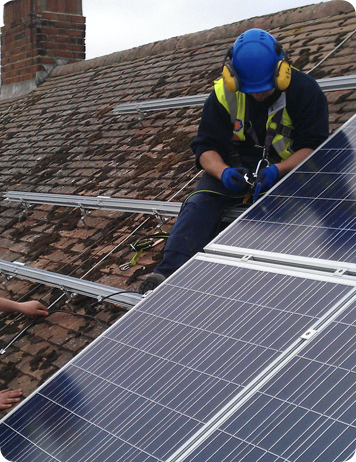 worker roof